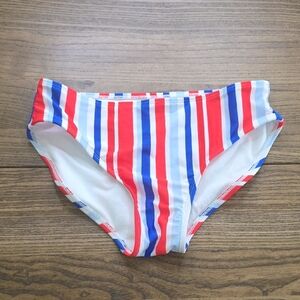 Striped Kids Swim Bottoms - Red, Blue, and White
